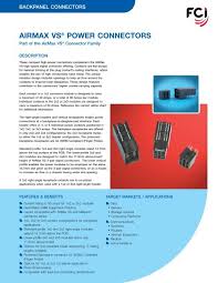 So i'm beginning to think that there really isn't a standard height issue. Airmax Vs Power Connectors Fci