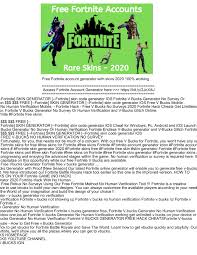 Let me tell you, there is no better website for the fortnite hackers generator. Free Fortnite V Bucks Generator 2020 Pages 1 2 Flip Pdf Download Fliphtml5