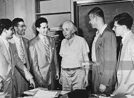 physicist albert einstein with a group recipients of the national albert einstein photo albert einstein einstein
