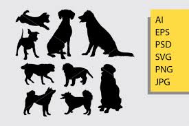 Download Dog Animal 7 Silhouette Graphic By Cove703 Creative Fabrica PSD Mockup Templates