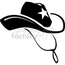 Black And White Old Western Sheriff Hat Clipart Royalty Free Image 371936 Clip Art Black And White Hat Clipart