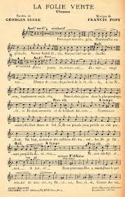 Vintage French Music Vintage Sheet Music Music Printables French Ephemera