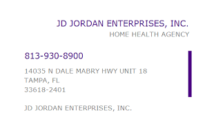 J&d quality services include expert watch and jewelry repairs done on premises. 1881623056 Npi Number Jd Jordan Enterprises Inc Tampa Fl Npi Registry Medical Coding Library Www Hipaaspace Com C 2021