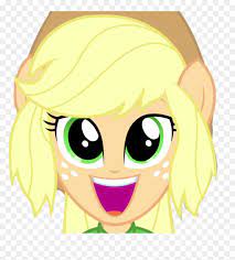 Equestria girls, one of the five main protagonists of rainbow rocks, one of the five tritagonists of friendship games, and legend of everfree, one. Eqg Rainbow Rocks Applejack Cute Face Vector By Abtoons Equestria Girls Rainbow Rock Applejack Bass Angry Hd Png Download Vhv