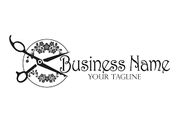 Beauty Scissor Logo Custom Logo Design Black Flowers Etsy Hair Salon Logos Hairdresser Logo Hair Stylist Logo