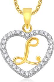 106 free images of letter l. Meenaz L Alphabet Heart Letter L Pendant With Chain Love Gifts Brass Cubic Zirconia Crystal Alloy Price In India Buy Meenaz L Alphabet Heart Letter L Pendant With Chain Love Gifts