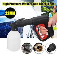 Get it as soon as mon, apr 12. Buy M22 22mm 220 Bar 3200 Psi Multifunctional High Pressure Washer Gun Foam Lance Spray Pot For Car Wash Cleaning Washing Tool Water Gun Nozzle Sprayer At Affordable Prices Free Shipping