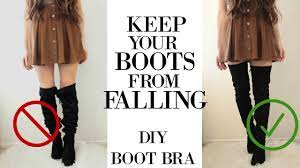 Diy How To Keep Your Over The Knee Boots From Falling Slouching Under 10 Youtube Over The Knee Boots Over The Knee Boot Outfit Under The Knee Boots