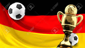 This abstract flag can make this germany football logo looks more artistic. Germany Flag Soccer Football And Golden Trophy 3d Rendering Stock Photo Picture And Royalty Free Image Image 79931879