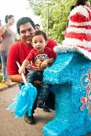 Pinata Thing 1 Cat In The Hat Birthday Kids Birthday Themes 1st Boy Birthday Baby Birthday Party