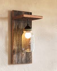 Weckglas Leuchte Reclaimed Holz Wandleuchte Altholz Beleuchtung Moderne Rustikale Wandleuchte Wand Montiert Licht Rustikale Einrichtung Land Lampara Madera Iluminacion De Frasco De Conservas Lampara De Pared