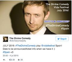 The Divine Comedy anuncien la seva presència al Vida Festival 2016