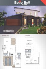 The Savannah Double Storey House Design Betterbuilt Floorplans Beach House Plans Modern House Plans House Deck