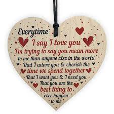 Fizz like fantasy, enjoy this moment! I Love You Plaque Heart Special Anniversary Valentines Day Gift For Husband Wife 5056293509633 Ebay