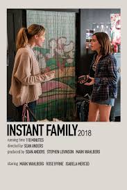The photos float helpfully across the movie screen alongside the children's simple wishes. Instant Family By Jessi Movie Poster Wall Film Posters Minimalist Iconic Movie Posters