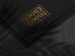 Dear customer, you are buying high quality custom pu leather patches from heylabels.etsy.com free mock up digital proof professional customer service by providing the following four info, we can fast. Download Embossed Gold Logo Mockup On Dark Paper For Free In 2020 Logo Mockup Luxury Logo Free Business Card Mockup