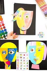 Picasso Faces Easy Art For Kids Video Video Easy Art For Kids Kids Art Projects Picasso Art