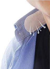 Amazon Com Disposable Collar Protector Pads 40 Pack Self Adhesive Neck Liner Pads Feel Fresh Dry All Day Invisible Protection Hats Liner Caps Against Collar Sweat Stains Portable Version 40pack