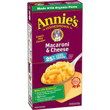 Footnotes for annie's mac n' cheese. Annie S Homegrown Less Sodium Classic Mild Cheddar Macaroni And Cheese Shop Pantry Meals At H E B