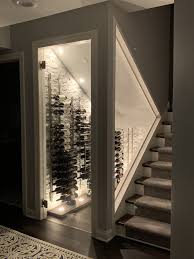 Glass wine storage under stairs. Under Stairs Wine Cellar Home Wine Cellars Under Stairs Wine Cellar Cellar Design