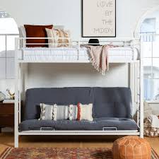 Free shipping on all orders over $35! Taylor Olive Tussock White Steel Twin Size Over Futon Bunk Bed On Sale Overstock 3992661