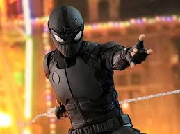 Originally sam raimi's version of #spiderman had mechanical web shooters. Spider Man Far From Home Mms540 Spider Man Stealth Suit 1 6th Scale Collectible Figure