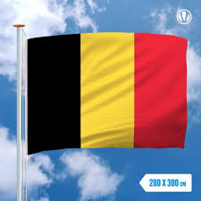 Flagge belgiens ) is een driekleur die bestaat uit drie gelijke verticale banden die de nationale kleuren van belgië. Vlag Belgie 200x300cm Voordelig Kopen Bij Vlaggenclub