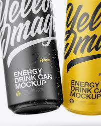Five Matte Cans Mockup In Can Mockups On Yellow Images Object Mockups