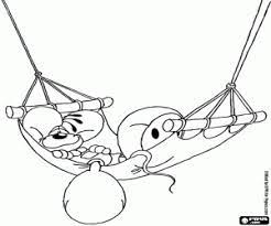 Rainbow brite e amigos dormindo na rede de estrelas. Diddl Descansando Na Rede Para Colorir E Imprimir
