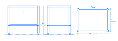 Whether it's a glass of water, a riveting novel, or your alarm clock; Morrison Bedside Table Dimensions Drawings Dimensions Com