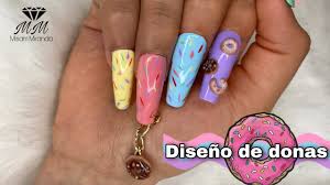 Porque el espíritu navideño se lleva hasta en las uñas. Diseno De Donas Unas Para Ninas Donas En 3d Unas Colores Pastel Youtube