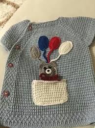 Tunus Isi Tabsanli Balonlu Bebek Yelek Nazarca Com Baby Knitting Patterns Orgu Desenler