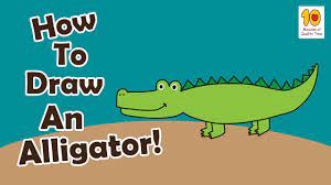 Add arm and leg on one side. How To Draw An Alligator For Kids Step By Step Youtube