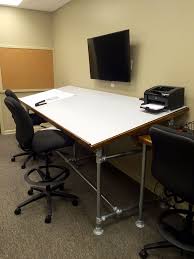 If you want to cut with a knife, be sure to cover your work surface with one of our self healing. Diy Drafting Table Built With Kee Klamp Simplified Building