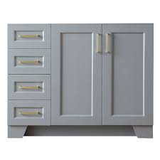 The front right corner of the topper has flaws, looks like pitting. Canora Grey Sawyer 42 In Right Offset Single Sink Base Cabinet In Grey Wayfair