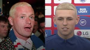 He also plays for the england national team. Phil Foden Sports New Dyed Blond Hairstyle Amid Comparisons To Paul Gascgoine