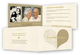 Auf diesem weg möchten wir uns bedanken für die anwesenheit auf unserem 50. Goldene Hochzeit Einladungskarte Feinekarten Com