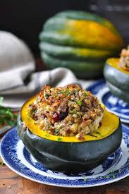 Stuffed Acorn Squash With Sausage And Apples Recipe Acorn Squash Acorn Squash Recipes Cold Weather Comfort Food