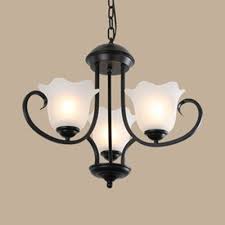 The david trubridge floral pendant is a blooming geometric polyhedron inspired by nature. Traditional Flower Shape Chandelier 3 6 8 Lights Metal And Frosted Glass Ceiling Light In Black Takeluckhome Com