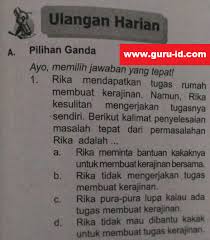 Soal Tematik Kelas 3 Revisi 2018 Tema 4 Dan Kunci Jawaban Info Pendidikan Terbaru