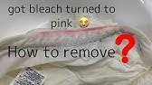 While television ads make it seem like there's no hope for your whites that newly turned pink, you can actually return your white items to their naturally bright white look with less work than you'd think. How To Remove Clothes You Ve Dyed In The Wash Youtube