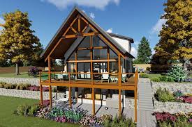 Check out our collection of a frame house plans with walkout basement. House Plan 80519 Cabin Style With 1040 Sq Ft 2 Bed 1 Bath