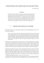Pdf Constitutional Secularism Then Now And The Future 2019 23 2 Coventry Law Journal 12 Pending