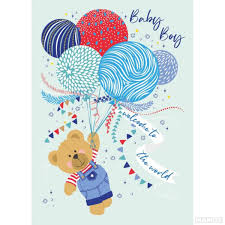 Čestitka za rođenje deteta TEDDY & BALLOONS - | MAMUT