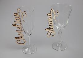 Holzschriftzug Fur Glaser Glas Platzkartchen Kleine Buchstaben