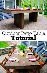 Diy Outdoor Patio Table Tutorial Decor And The Dog Outdoor Patio Table Outdoor Furniture Plans Diy Outdoor Furniture Plans