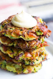 These Savory Bacon Zucchini Fritters Are Easy To Make Packed With Veggies And Downright Addicting They Re Delicious Whole Food Recipes Recipes Paleo Recipes