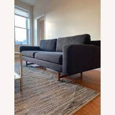 West Elm Blue Eddy Sofa Aptdeco Sofa West Elm Moving Furniture