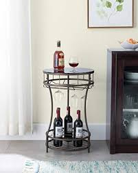 Incredibly ingenious hidden rooms and secret furniture. Kings Brand Furniture Hiles Pewter Metal Wine Rack Storage Side Table Glass Top Wine Racks Shop