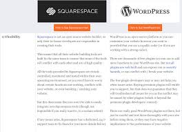 website platform choice wordpress vs squarespace impact zone